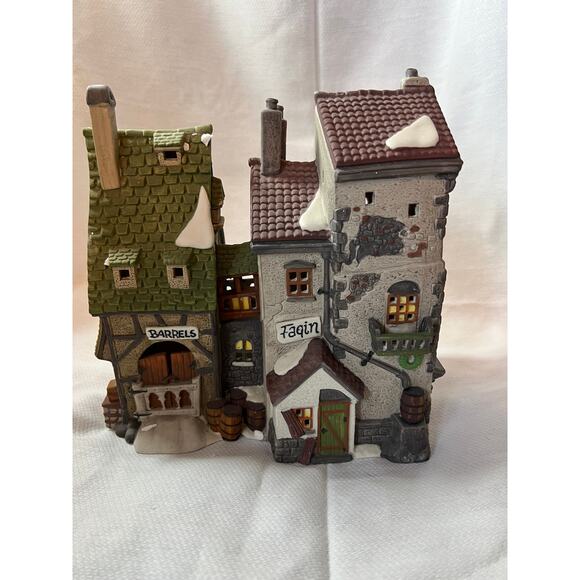 Dept 56 Dickens’ Village Oliver Twist Fagin’s Hide-A-Way #55522 1990 w/light Box - Picture 1 of 7